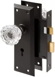 Defender Security E 2497 Mortise Keyed Glass Knob