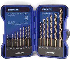 COMOWARE Cobalt 15 Pcs Drill Bit Set