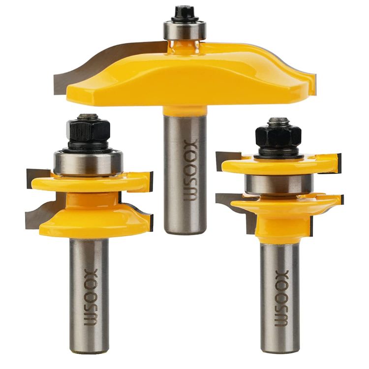 WSOOX 3 PCS Router Bit Set