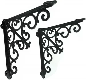 North American Country Home Thick Cast Iron Victorian Shelf Bracket