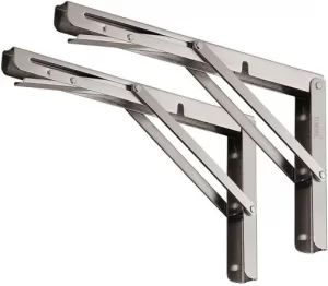 YUMORE Folding Shelf Brackets 12 Inch