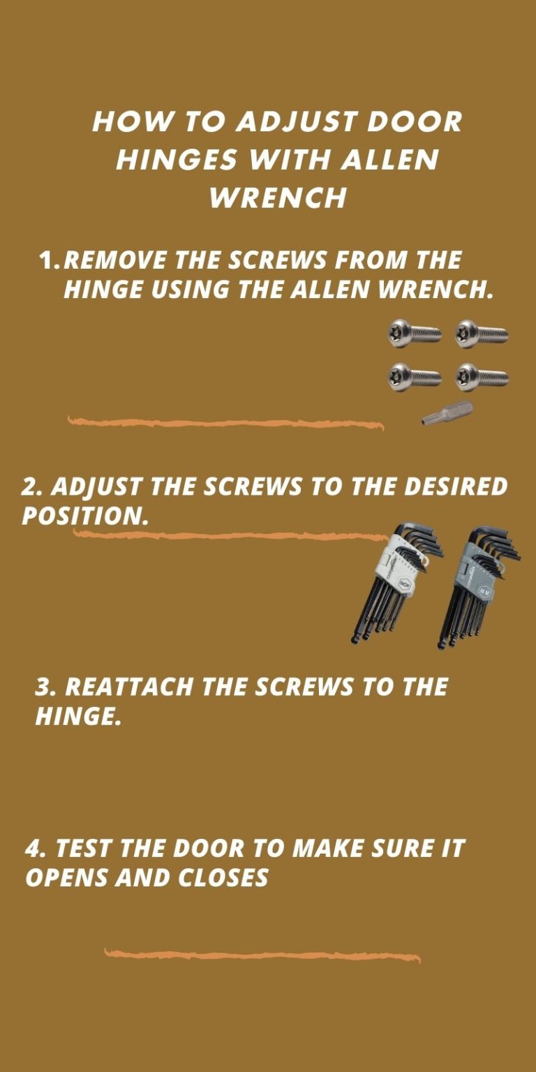 How to Adjust Door Hinges With Allen Wrench Learn 4 Easy Steps