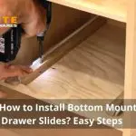 How to install bottom mount drawer slides
