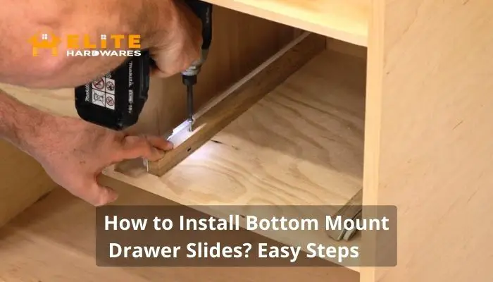 How to install bottom mount drawer slides