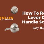 How to remove lever handle schlage