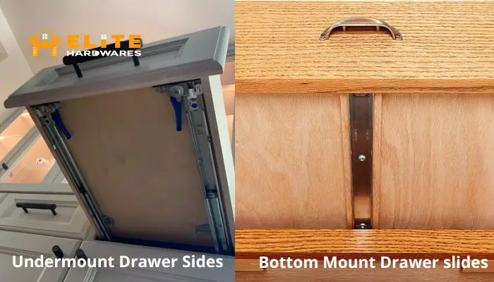 Undermount vs bottom mount drawer slides