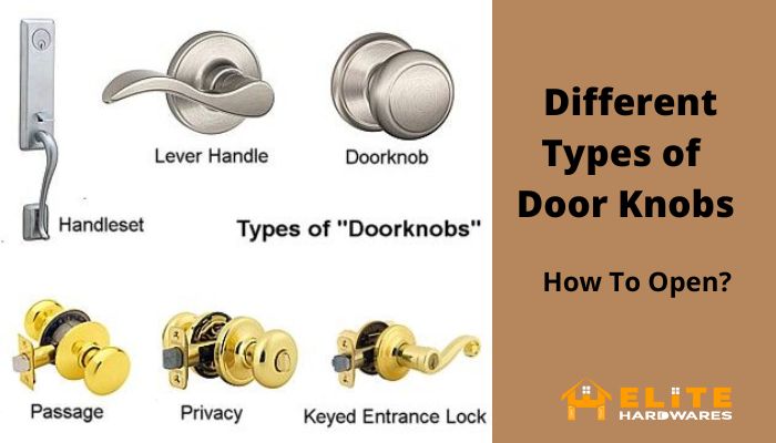 how to open different types of door knob that is stuck