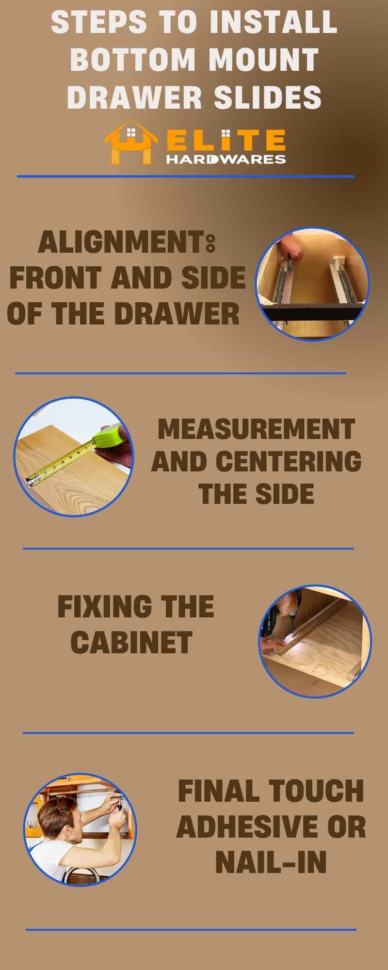 How to Install Bottom Mount Drawer Slides? 4 Easy Steps