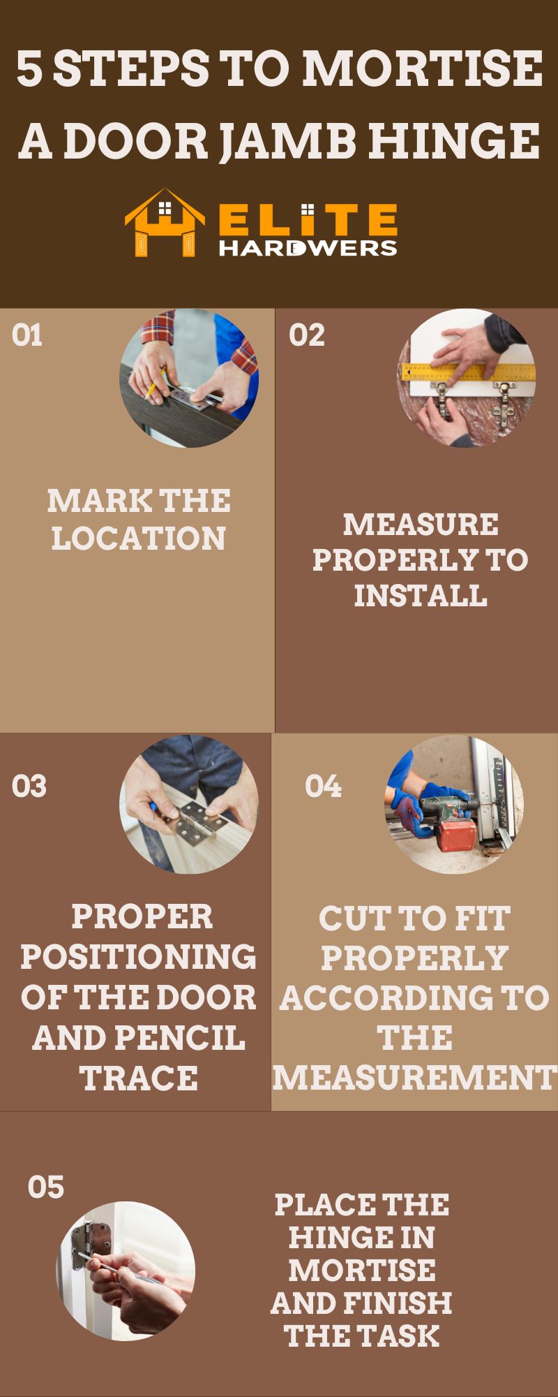 How to Mortise a Door Jamb Hinge?