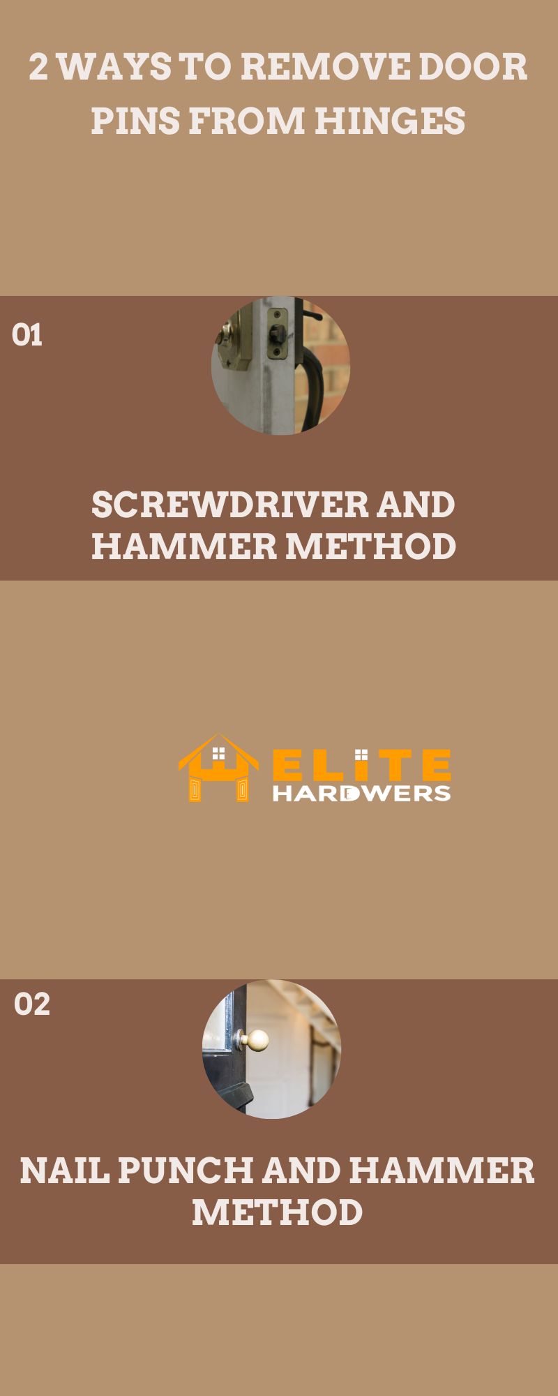 How to Remove Door Pins from Hinges?