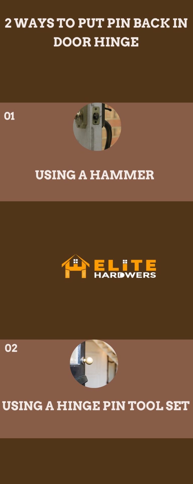 How to Put Pin Back In Door Hinge?