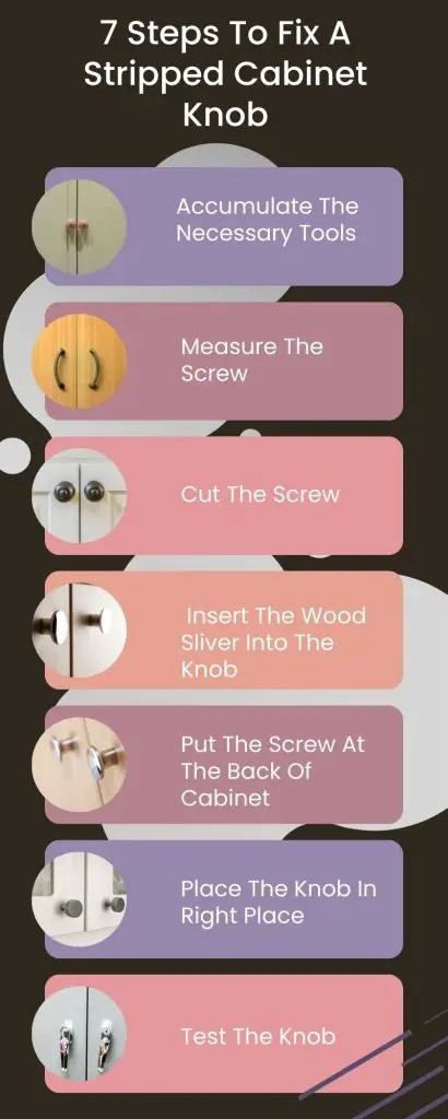 7 Steps To Fix A Stripped Cabinet Knob