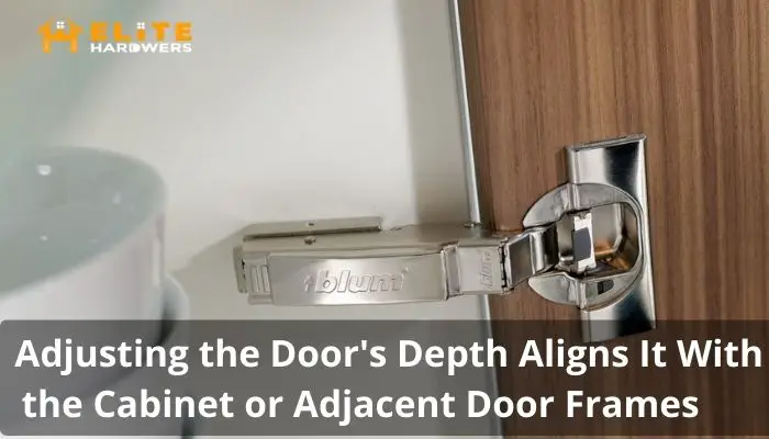 Adjusting the Door's Depth Aligns It With the Cabinet or Adjacent Door Frames