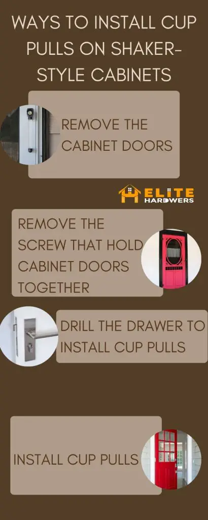 Ways To Install Cup Pulls on Shaker-Style Cabinets