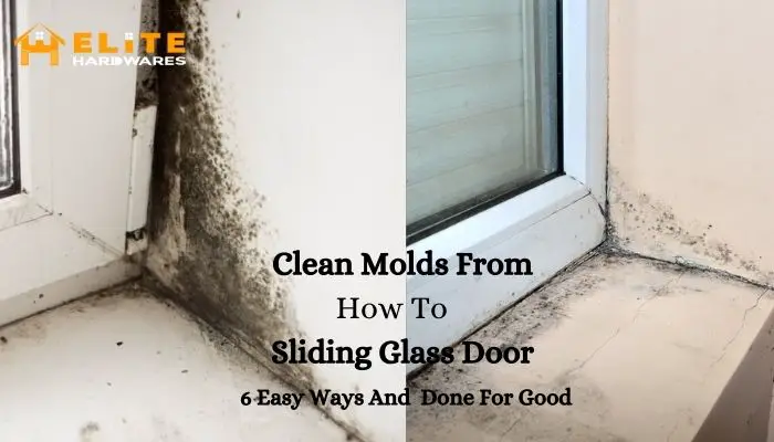 How to clean molds from sliding glass doors