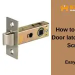 how to remove door latch without screws