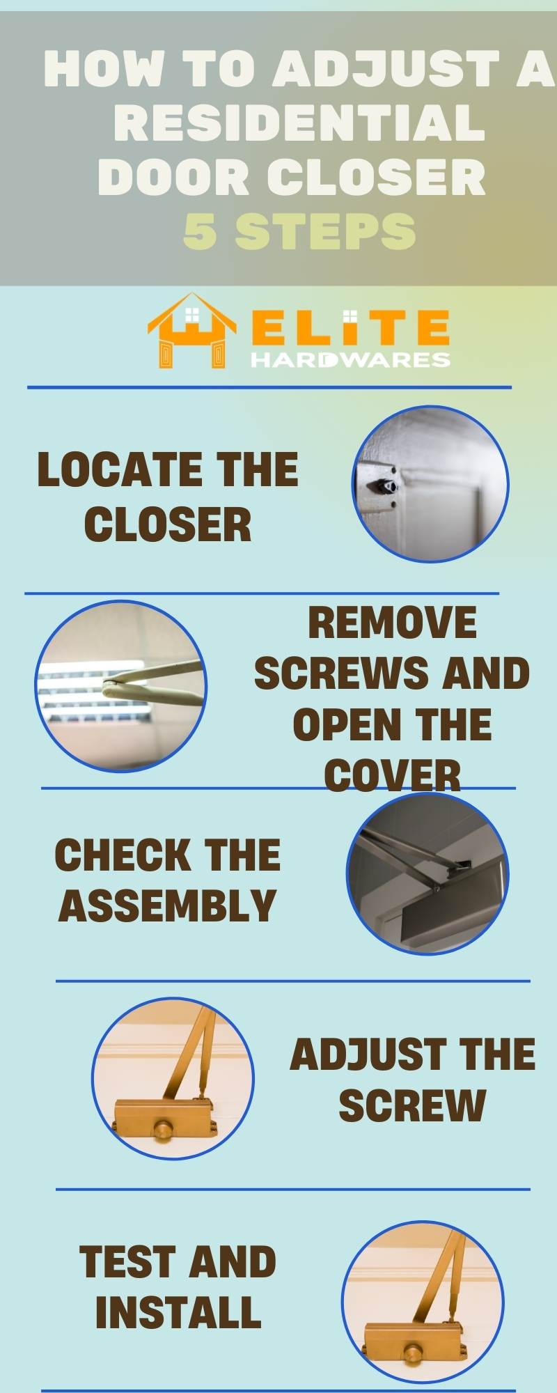 How to Adjust a Residential Door Closer in 5 Easy Steps