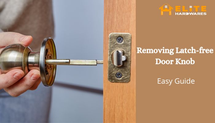 how to remove door knobs no screws no slots even no latches