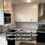 how to fix cabinet door ripped off hinges