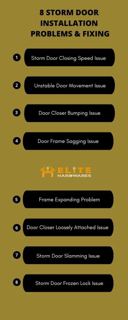 8 Storm Door Installation Problems _ Fixing