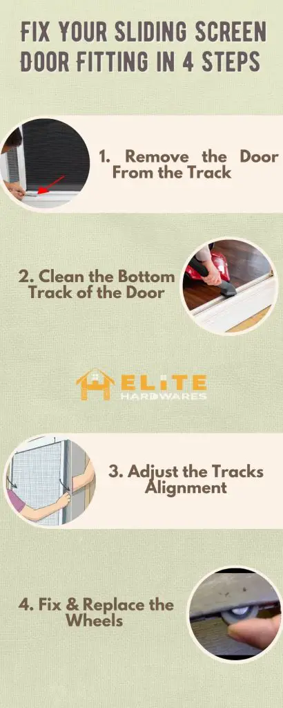  Fix Your Sliding Screen Door Fitting in 4 Steps