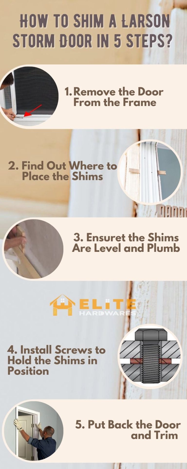 How to Shim a Larson Storm Door? Do It with 5 Easiest Steps