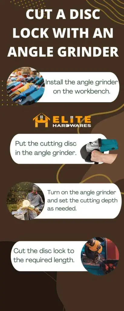 Cut a Disc Lock With an Angle Grinder.