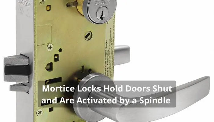 Mortice Locks Hold Doors Shut and Are Activated by a Spindle