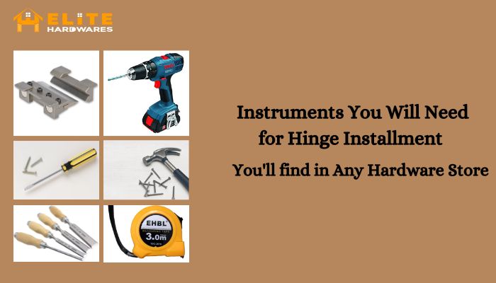 Different types of hinges you can use