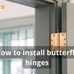 How to install butterfly hinges