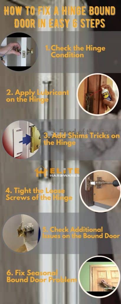 How to Fix a Hinge Bound Door in Easy 6 Steps