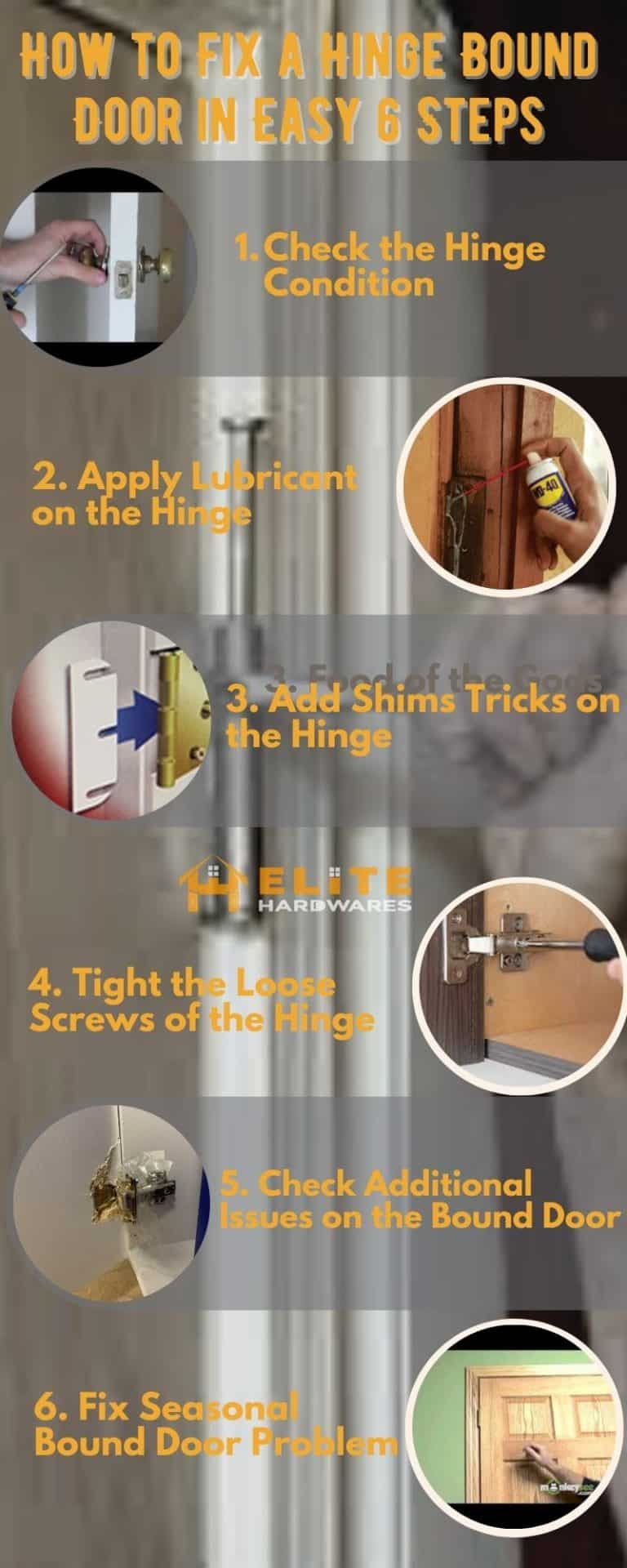 How to Fix Your Hinge Bound Door in 6 Steps?