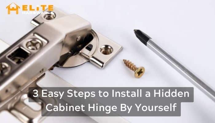  How to install a hidden cabinet hinge