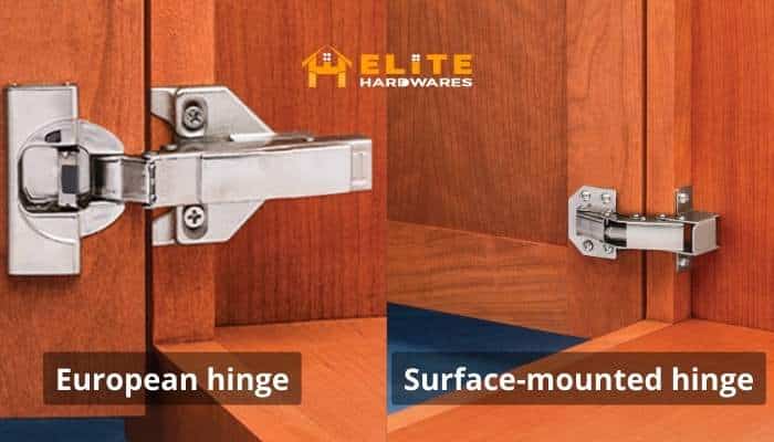 Different types of concealed hinges