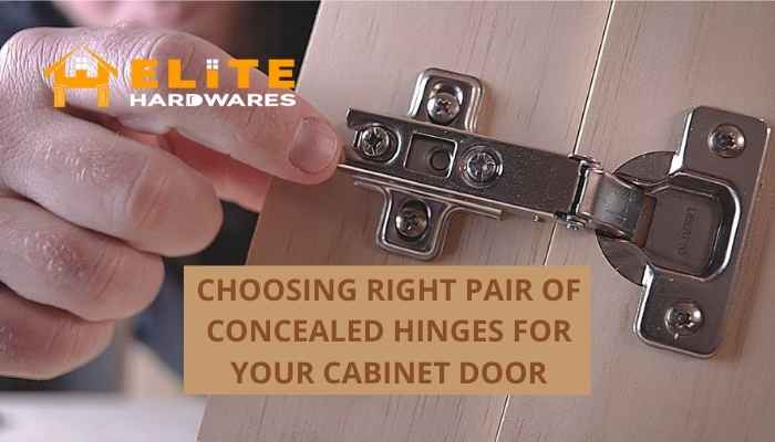Choosing Right Pair of Concealed Hinges for Your Door