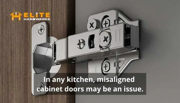 In any kitchen, misaligned cabinet doors may be an issue