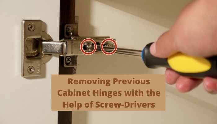 Removing Previous Cabinet Hinges