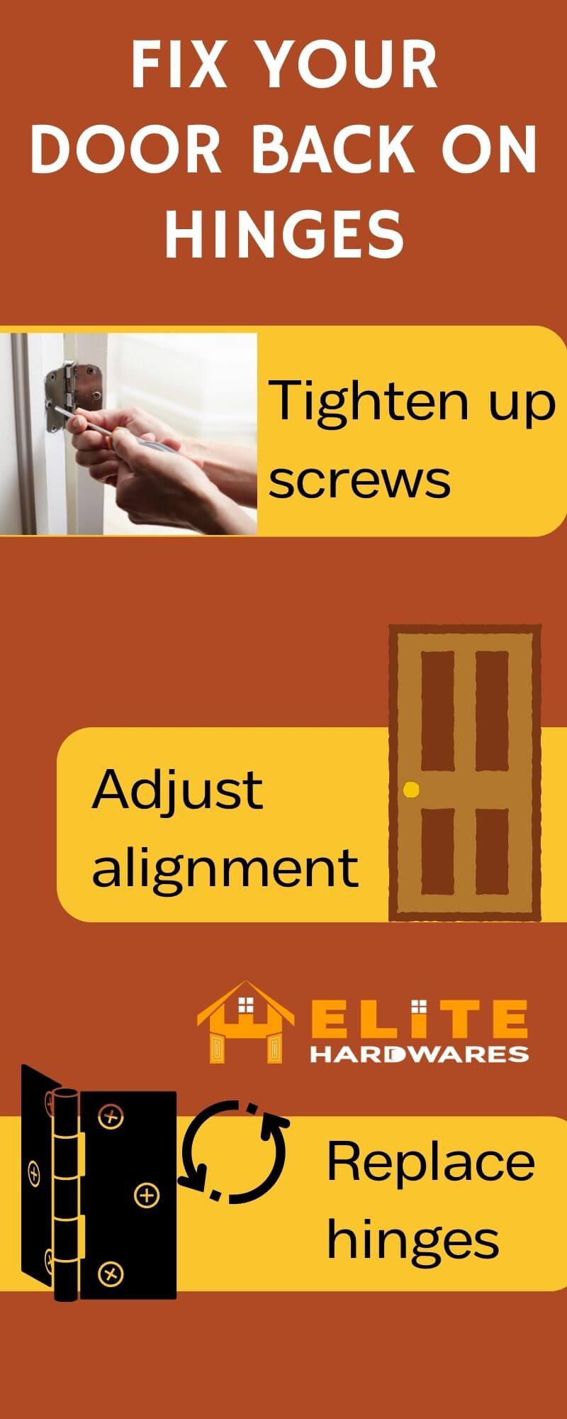 3 Ways to Fix a Door Won’t Go Back on Hinges