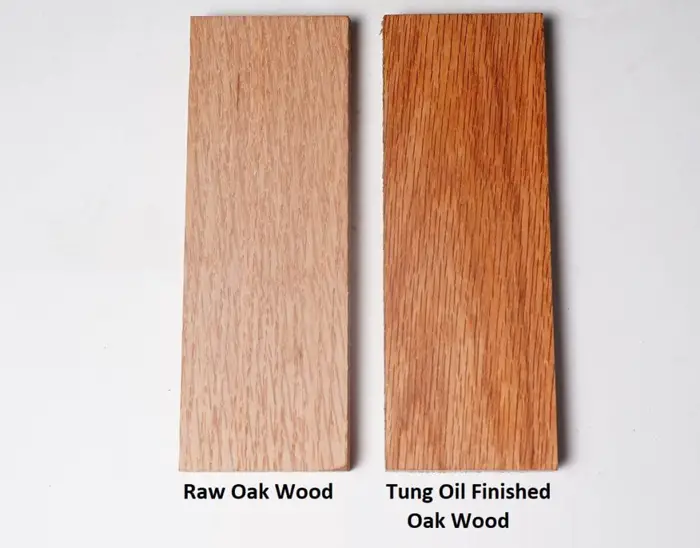 Advantages of tung oil on red oak